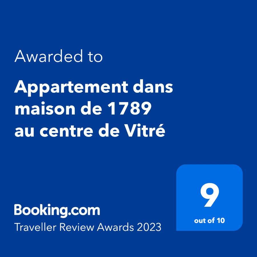 Appartement Dans Maison De 1789 Au Centre De Vitre מראה חיצוני תמונה